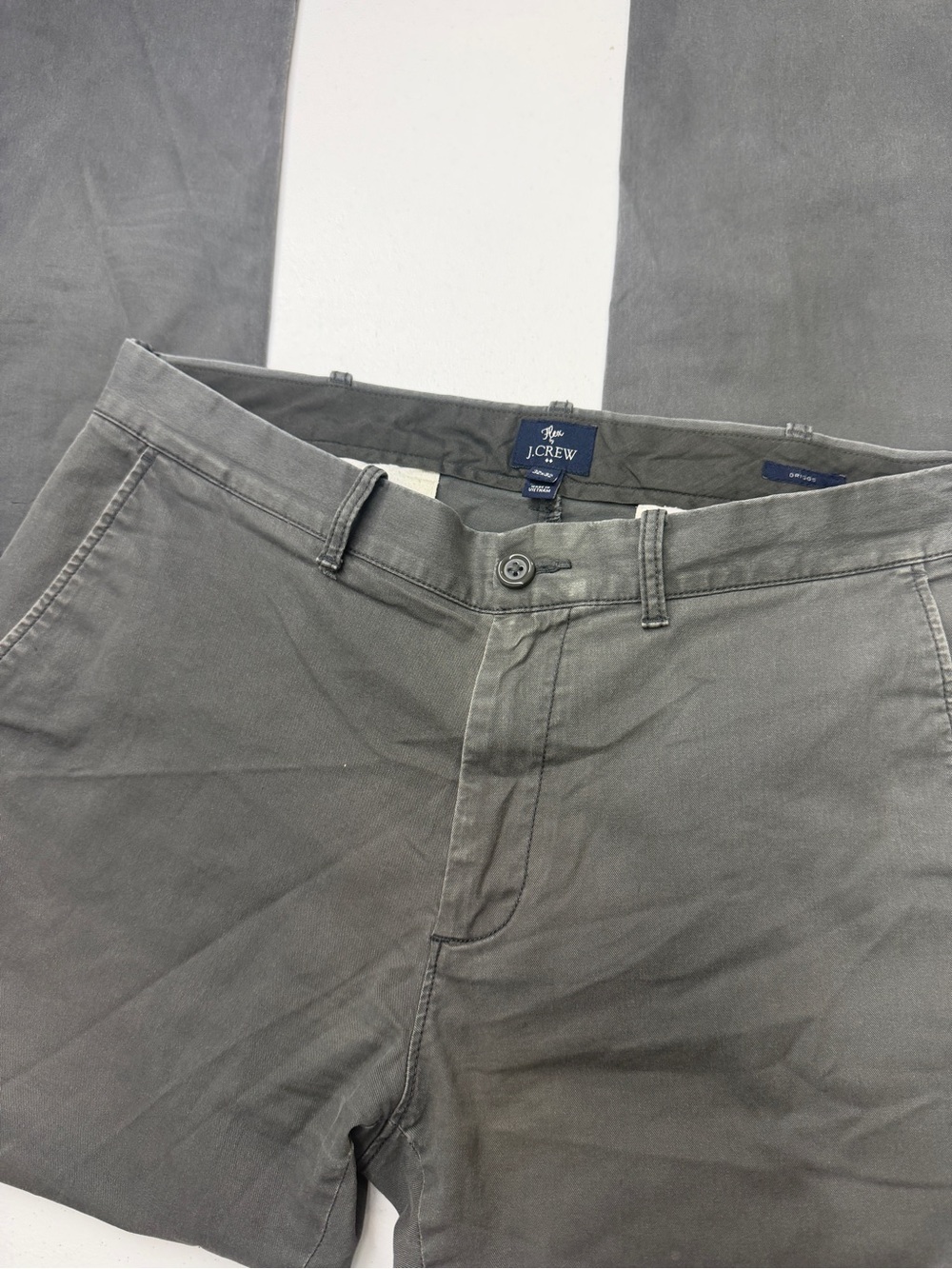 J.Crew Flex Driggs Chino Pants Men 32x32 Gray Slim Straight Stretch Casual